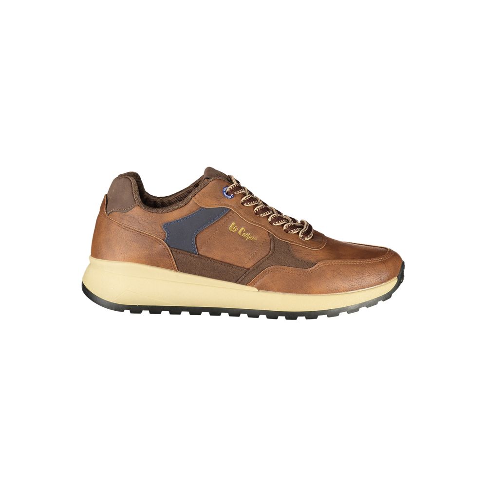 LEE COOPER Brown Polyester Athletic Sneakers
