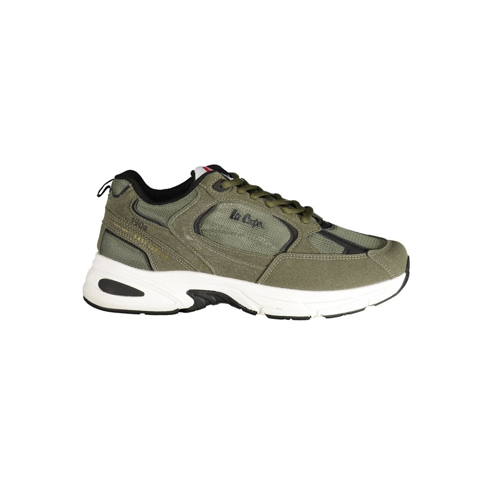 LEE COOPER Green Polyester Athletic Sneakers