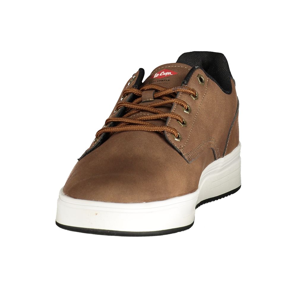LEE COOPER Brown Polyester Athletic Sneakers
