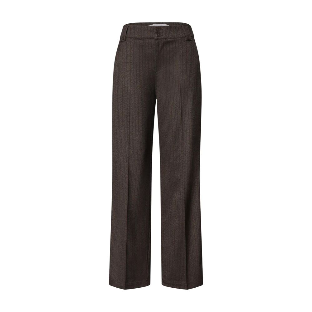 Street One Brown Polyester Casual Pants
