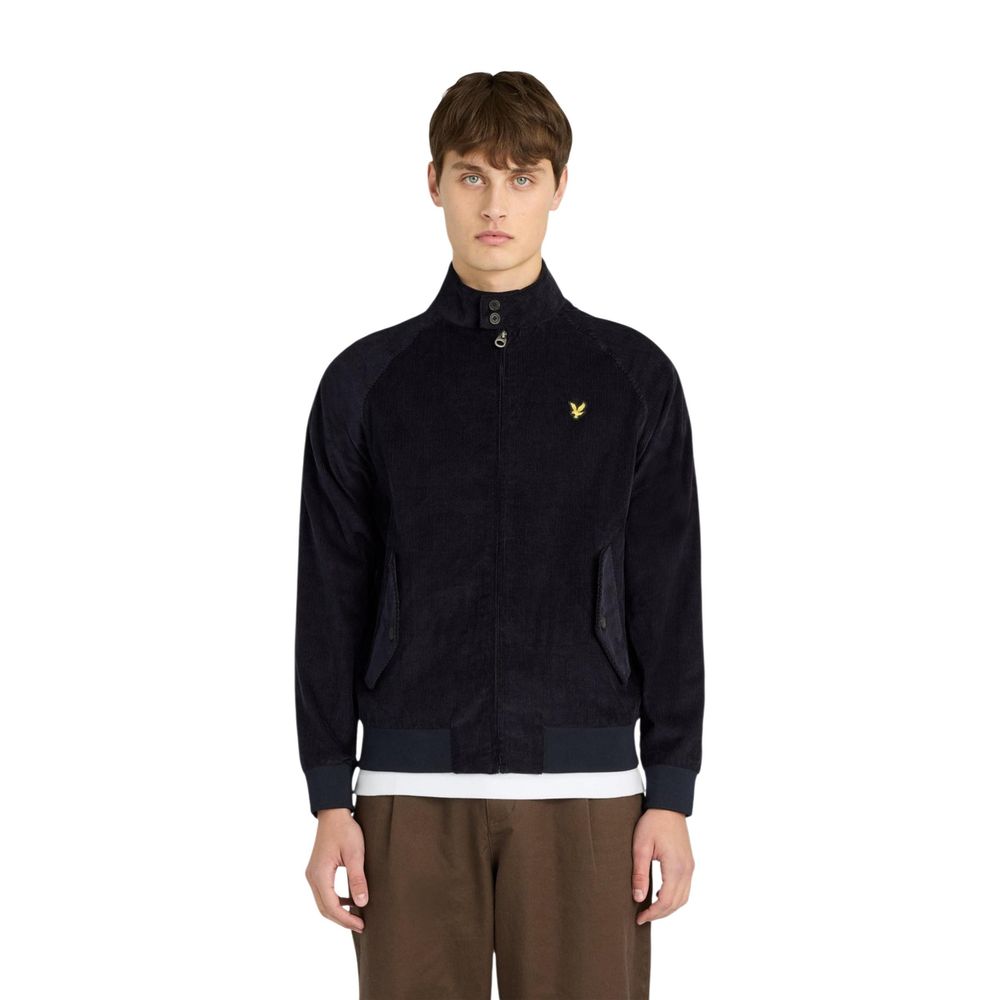 Lyle & Scott Blue Cotton Biker Jacket