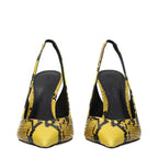 The Attico Yellow Leather Platform Pumps