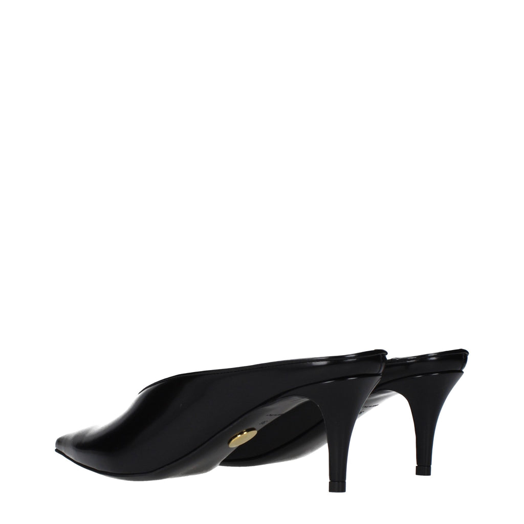 Stella McCartney Black Leather High Heel Pumps