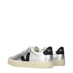 Veja Gray Leather Low Top Sneakers