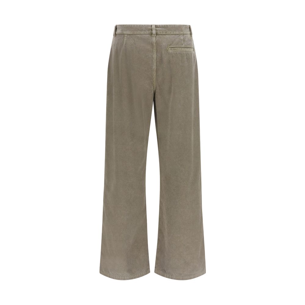 The Row Gray Cotton Casual Pants