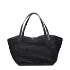 Tom Ford Black Raffia Shoulder Bag