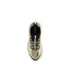 Off-White Bicolor Polyester Athletic Sneakers