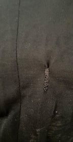 Dolce & Gabbana Black Wrap Sheath One Shoulder Wool Dress