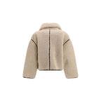 PINKO Beige Polyester Full-Length Jacket