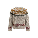 Moncler Grenoble Beige Wool Oves Aries Sweatshirt