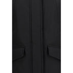 Woolrich Black Cotton Full-Length Jacket
