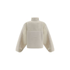 New Balance White Recycled Polyester Shell Jacket