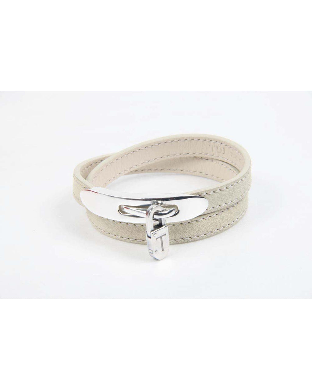 Tod's White Metal Keychain