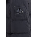 Moose Knuckles Black Nylon Coat