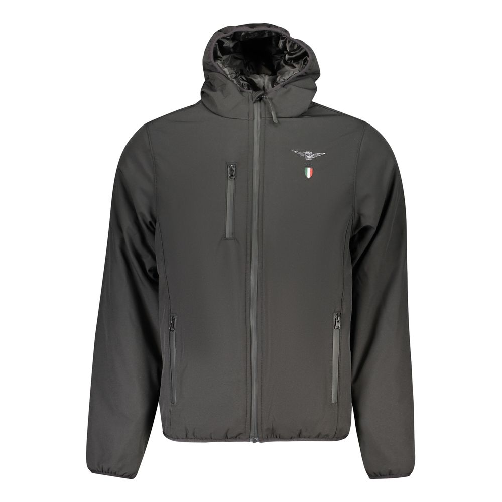 Accademia Militare Black Polyester Men's Jacket