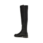 Stuart Weitzman Black Napa Leather / Calf Bos Taurus Over The Knee