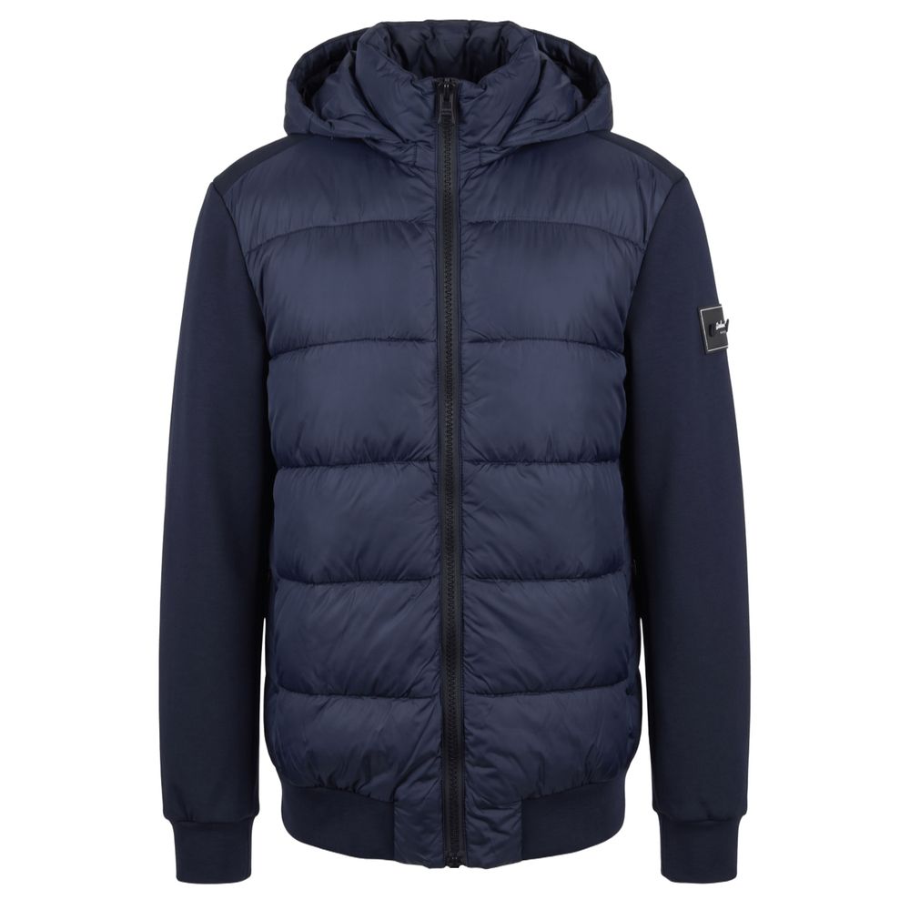 Baldinini Trend Blue Polyester Men Jacket