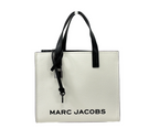 Marc Jacobs Mini Grind White Black Leather Crossbody Bag