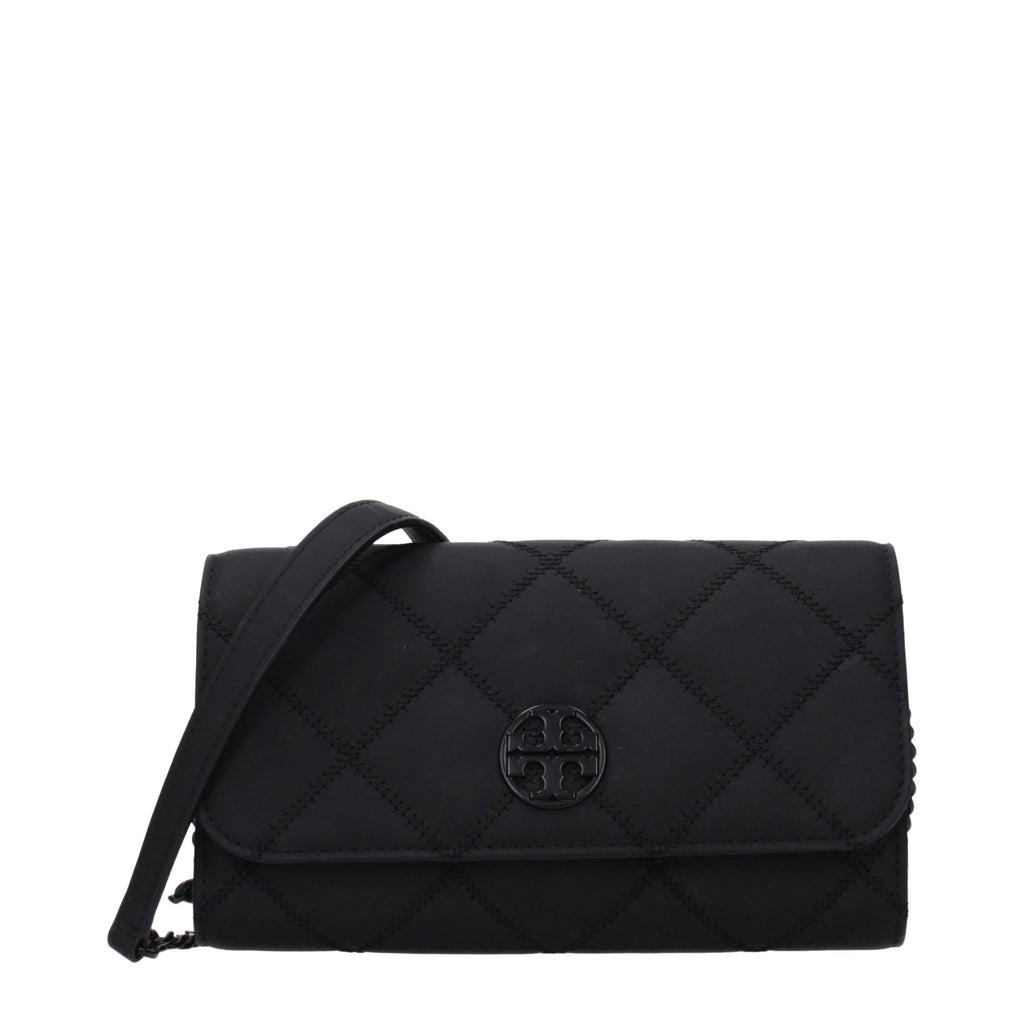 Tory Burch Black Leather Clutch Bag
