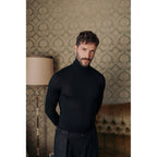 Autore Black Wool Casual Pants