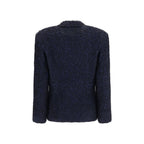 Giorgio Armani Blue Polyamide Blazer
