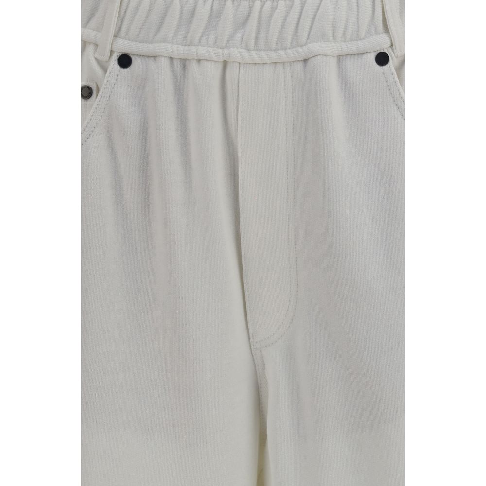 Brunello Cucinelli White Cotton Athletic Pants