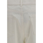 The Row White Cotton Straight-Leg Jeans
