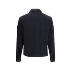 Stone Island Black Cotton Biker Jacket