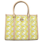 Tory Burch Yellow Fabric Handbag