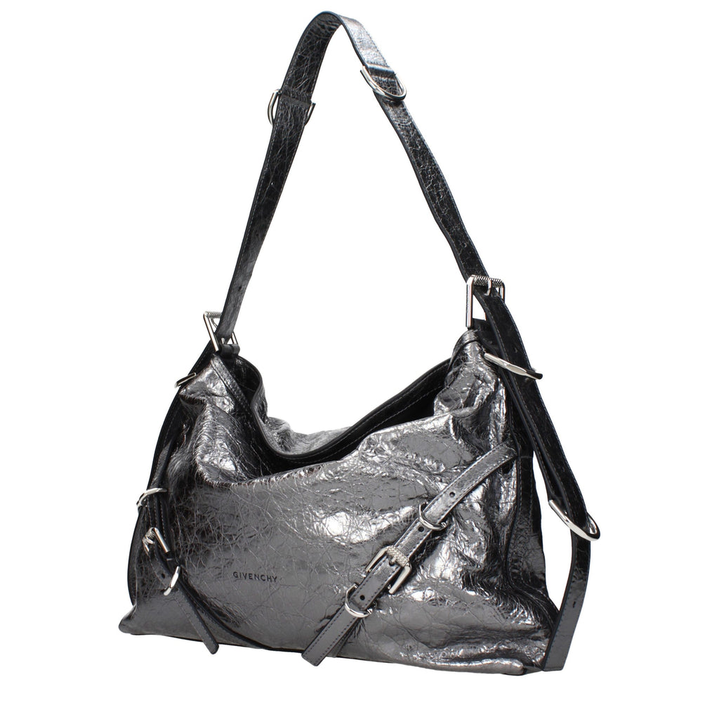 Givenchy Gray Leather Shoulder Bag