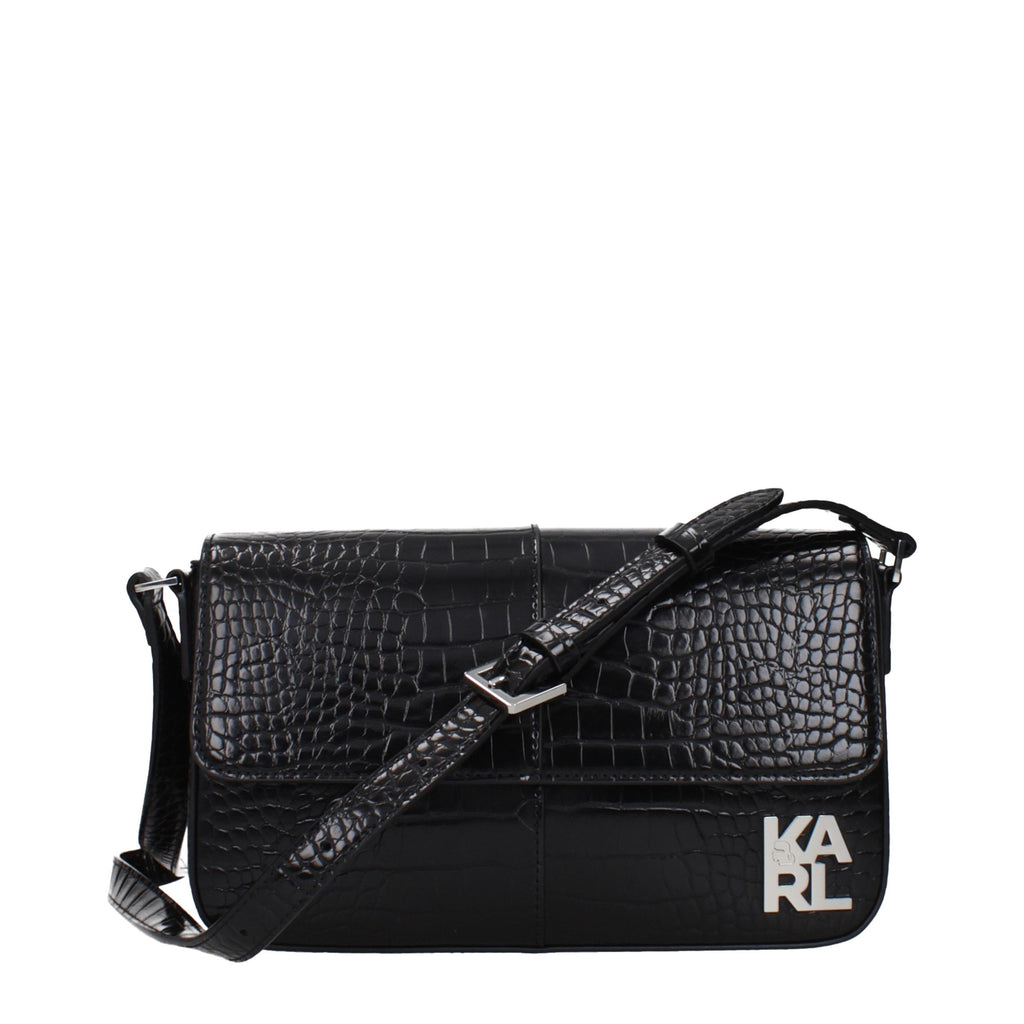 Karl Lagerfeld Black Polyethylene Shoulder Bag