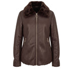 Baldinini Trend Brown Polyester Women Jacket