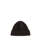 Prada Brown Wool Oves Aries Beanie