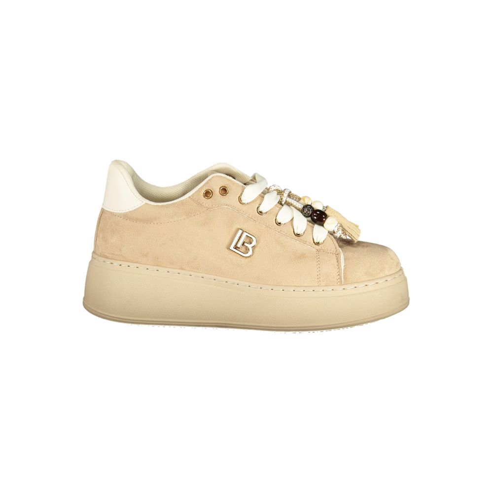 Laura Biagiotti Beige Polyurethane Women's Sneaker