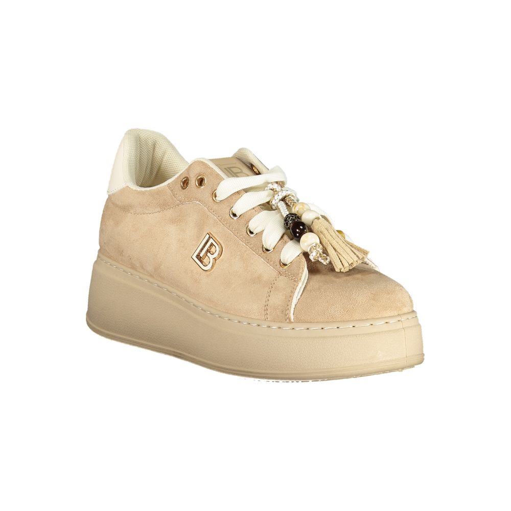 Laura Biagiotti Beige Polyurethane Women's Sneaker