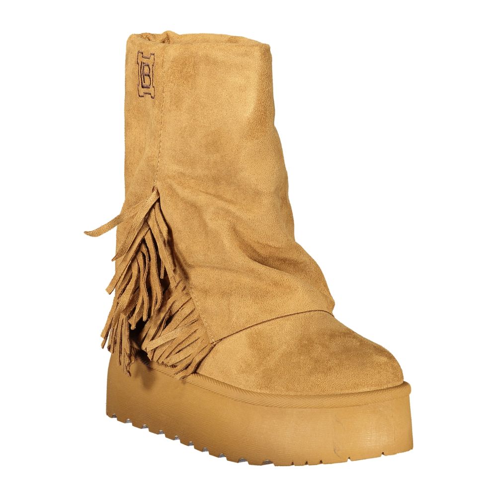 Laura Biagiotti Brown Polyurethane Women's Boot
