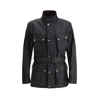 Belstaff Black Cotton Full-Length Jacket