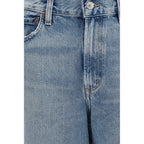 Citizens of Humanity Blue Organic Cotton Straight-Leg Jeans