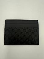 Gucci GUCCI GG Leather Black Cardholder
