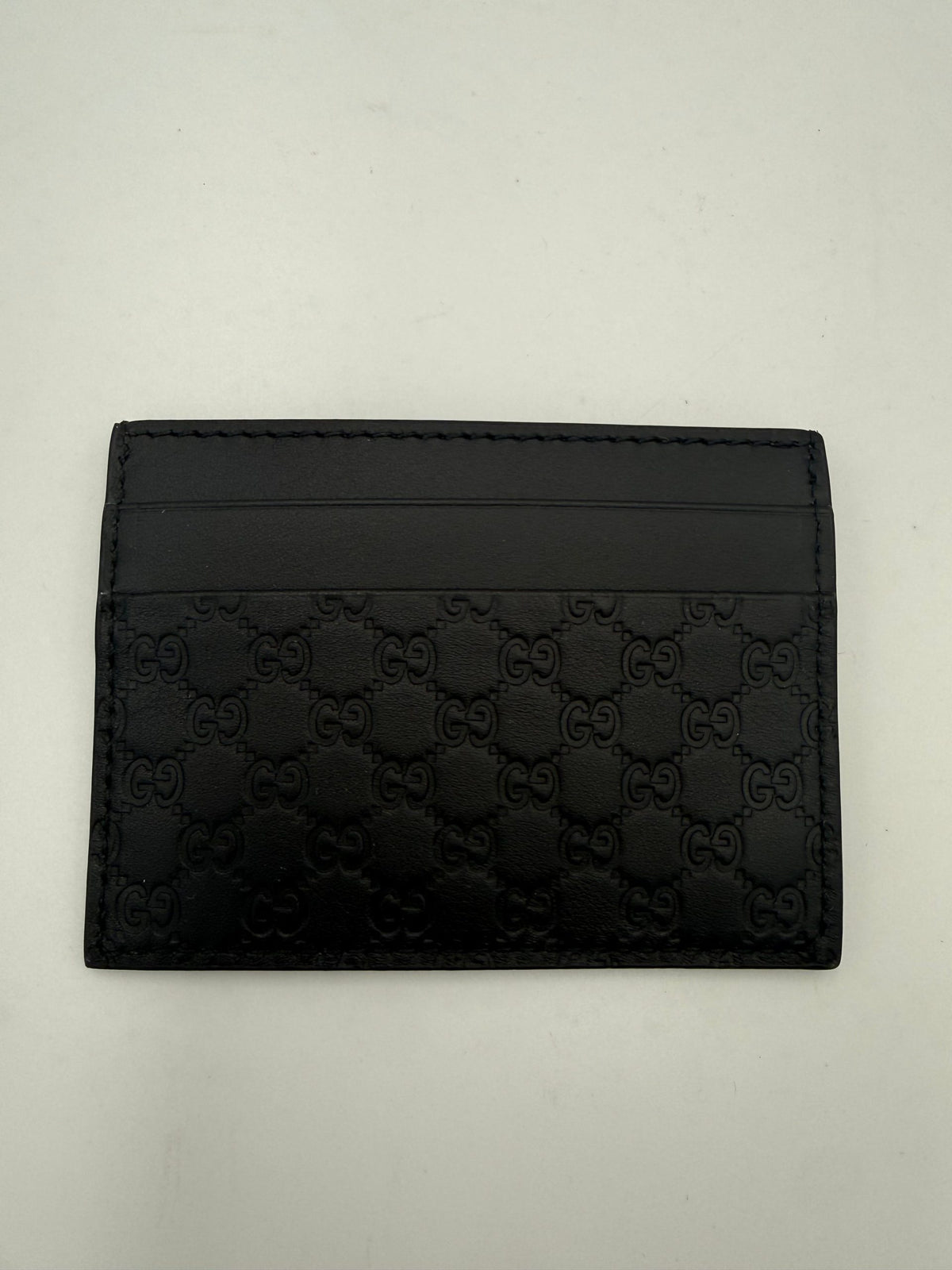 Gucci GUCCI GG Leather Black Cardholder