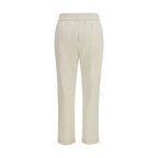 Brunello Cucinelli Beige Cotton Joggers (Workout Pants)