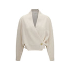 Brunello Cucinelli Beige Cashmere Cardigan