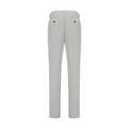 Brunello Cucinelli White Cotton Casual Pants