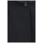 Brunello Cucinelli Black Wool Oves Aries Full-Length Jacket