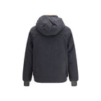 Brunello Cucinelli Gray Wool Oves Aries Full-Length Jacket