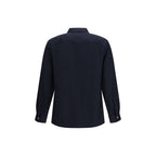 Brunello Cucinelli Blue Wool Oves Aries Shirt