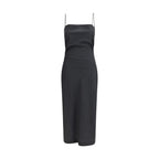Calvin Klein Gray Wool Oves Aries Cocktail Dress