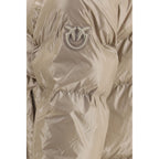 PINKO Beige Polyamide Full-Length Jacket
