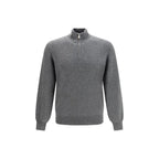 Brunello Cucinelli Gray Cashmere Sweatshirt