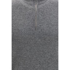 Brunello Cucinelli Gray Cashmere Sweatshirt